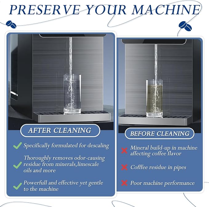 Anmumu Delonghi* Descaler EcoDecalk Cleaner for All Delonghi* Machines|delonghi* Descaling Solution 5 Uses(500 ML Pack)