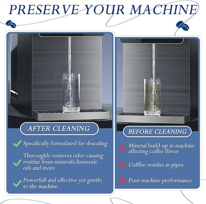 Anmumu Delonghi* Descaler EcoDecalk Cleaner for All Delonghi* Machines|delonghi* Descaling Solution 5 Uses(500 ML Pack)