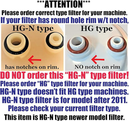 Japan Made HG-N Type Premium Grade Lead Removal Compatible Alkaline Water Filter (Not Compatible with Original HG Type Before 2010 Models)