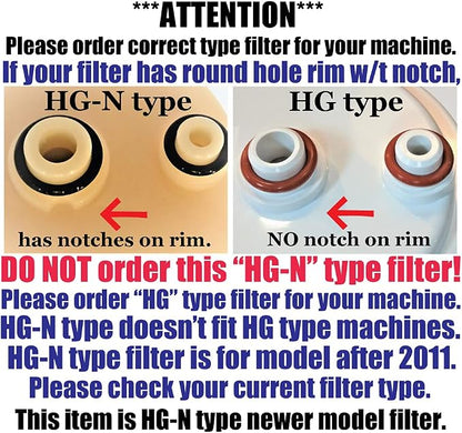 HG-N Type Water Filter - Lead Removal Replacement Compatible with SD501HG-N, DX, DXII, Jr, JrII, Super 501, SD501HGN - 20,000 L Capacity