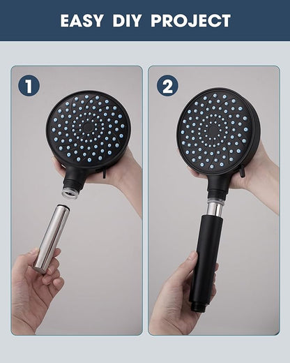 1 Pack Upgrade Replacement Filters Compatible with Cobbe Handheld Shower Head, Water Filter For Water Softening, Removes Chlorine, 304 Stainless Steel
