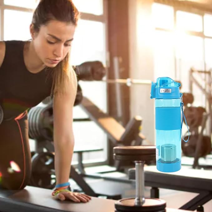 Hydrogen Water Bottle, Portable Hydrogen Rich Water Generator with 304 Stainless Steel Filter for Home, Office, Travel, Exercise (Sky Blue)