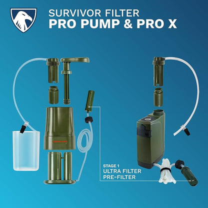 Survivor Filter - Ultra Pre-Filter Replacement | USA Tested - Compatible with PRO & PRO X Portable Emergency Water Filter