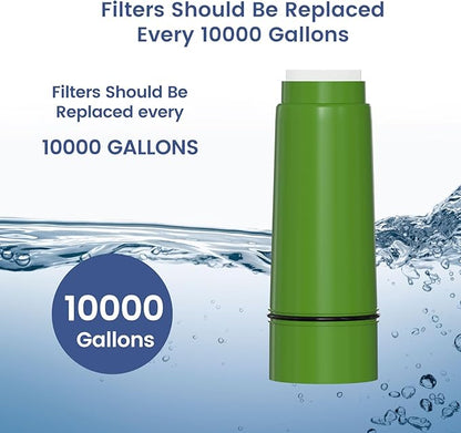 RCSF-7 Shower Filter Replacement Cartridge Compatible with WaterChef SF-7C Premium Shower Filter System for 10,000 Gal. 2 Pack