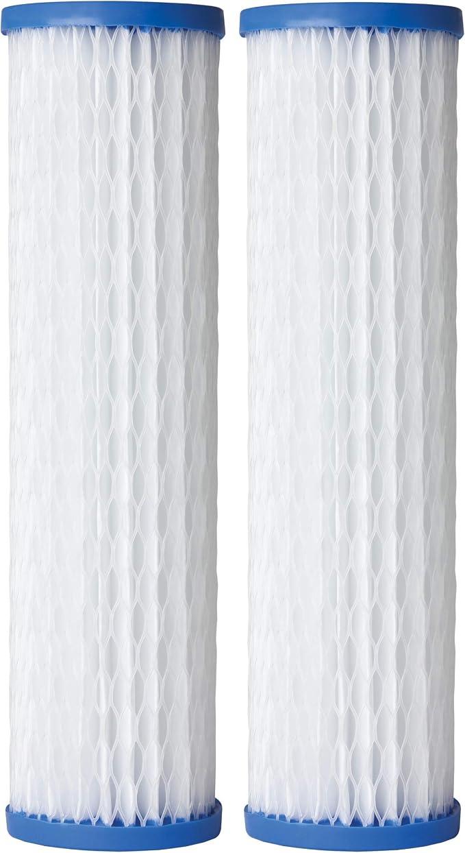 AO Smith 2.5"x10" 40 Micron Sediment Water Filter Replacement Cartridge - 2 Pack - NSF/ANSI 42 Certified - For Whole House Filtration Systems - AO-WH-PRE-RPP2