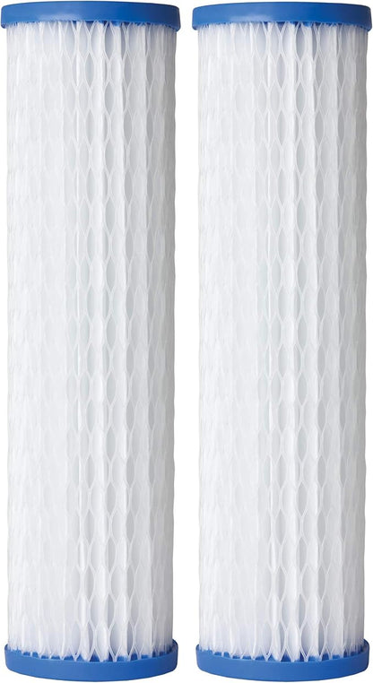 AO Smith 2.5"x10" 40 Micron Sediment Water Filter Replacement Cartridge - 2 Pack - NSF/ANSI 42 Certified - For Whole House Filtration Systems - AO-WH-PRE-RPP2