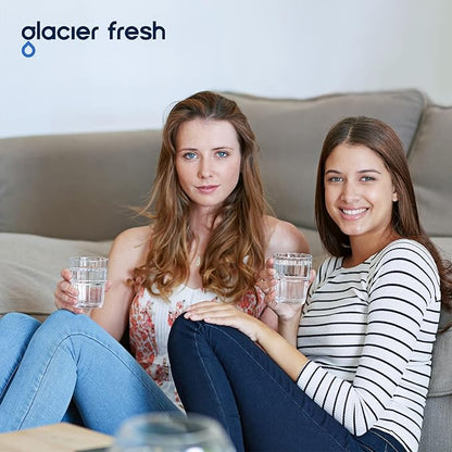GLACIER FRESH EDR3RXD1 Refrigerator Water Filter, Compatible with 4396841, KAD3RXD1, WHR3RXD1, 4396841, 4396710, Filter 3, 46-9083,46-9030, 9030, 9083 Refrigerator Water Filter, 3+3 Pack
