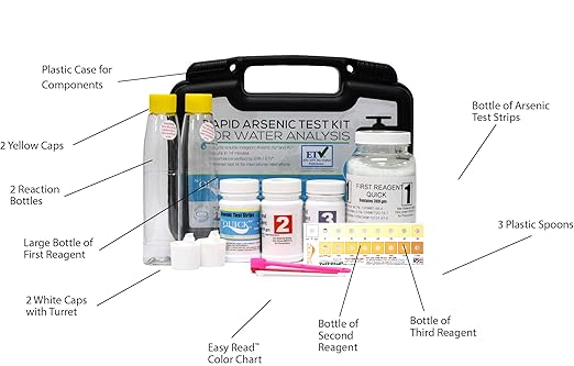 Industrial Test Systems Quick 481396 Arsenic for Water Quality Testing, 100 Tests, 12 Minutes Test Time