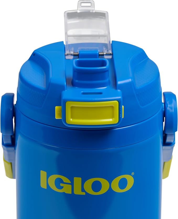 Igloo Rival Fusion 54 Oz Stainless Steel Sport Bottle | Insulated Water Jug | Sneaky Blue