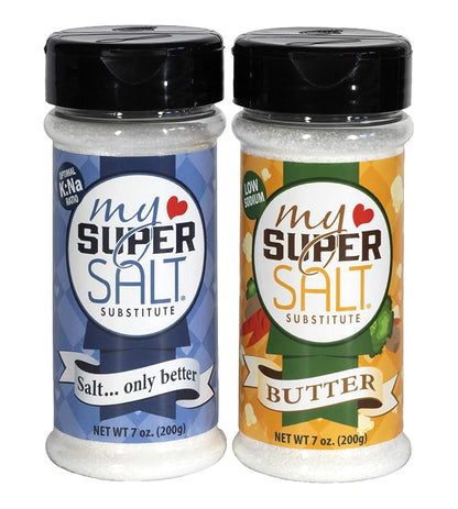My SUPER SALT – Functional Salt Alternative with Real Salt Taste – 85% Less Sodium – Mineral Balanced Support for Everyday Wellness – 7 oz
