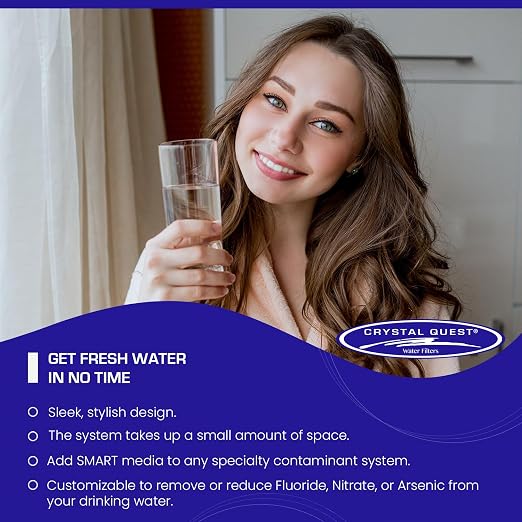 Arsenic Removal | Smart Classic Countertop Water Filter System | White | Crystal Quest