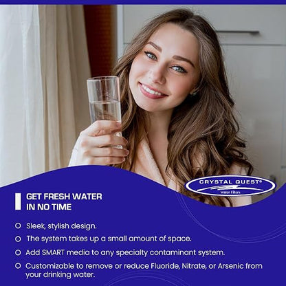 Arsenic Removal | Smart Classic Countertop Water Filter System | White | Crystal Quest