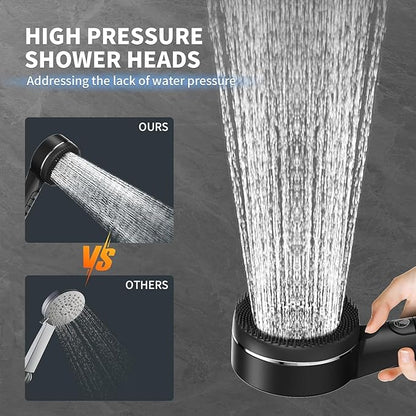 Filtered Shower Head with Handheld, High Pressure 3 Spray Showerhead with Filters & Upgraded Anti-clog Nozzles for Hard Water -Remove Chlorine, Reduce Dry Itchy Skin -ON/OFF Switch for Pet Bath，Black