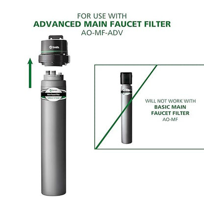 AO Smith Advanced Direct Connect Under Sink Replacement Filter for AO-MF-ADV System - Claryum Filtration Reduces Up To 99% of 78 Harmful Contaminants - AO-MF-ADV-R