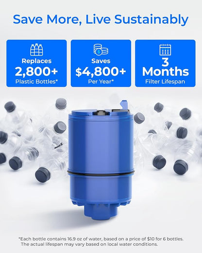 Waterdrop C08A Water Filter Replacement for PUR® Faucet Filter, 3 Pack | Compatible with All PUR® PLUS Water Filter, PUR® PLUS RF9999® Faucet Water Filter, NSF 42 Certified, 9-Month, 900-Gallon