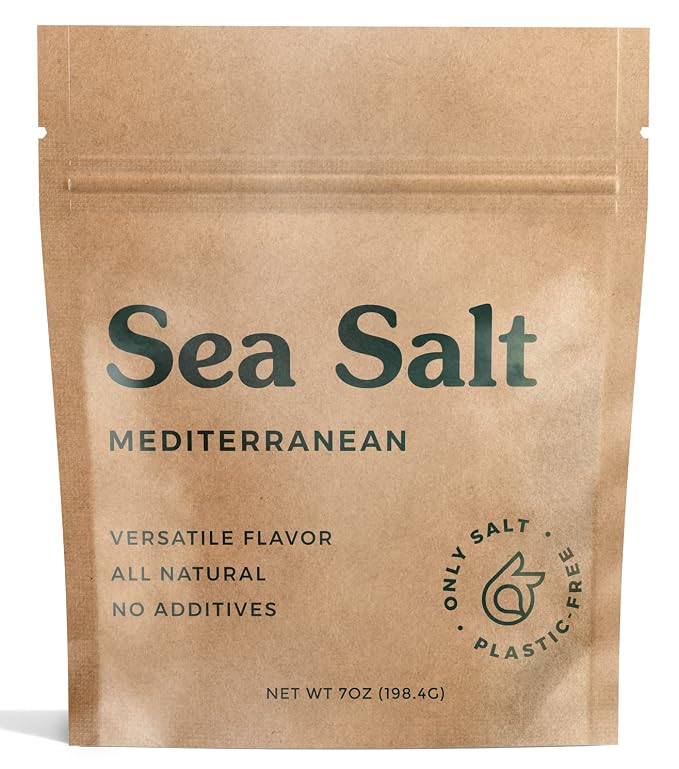 Mediterranean Sea Salt - Organic, Natural - 7oz Pouch