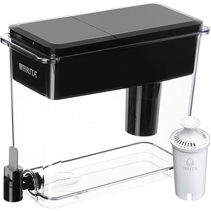Brita UltraMax Large Water Dispenser with Standard Filter, BPA-Free, Reduces Copper, Cadmium and Mercury Impurities, Lasts 2 Months or 40 Gallons, 27-Cup