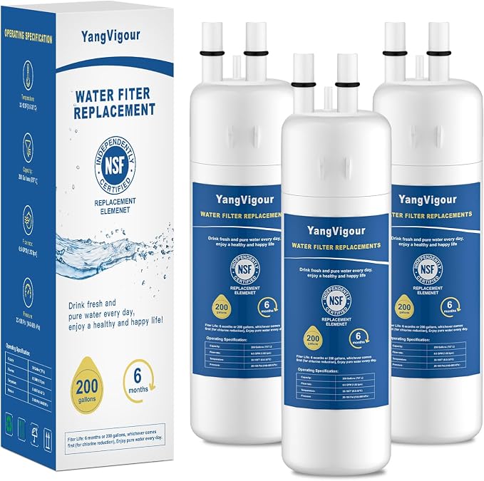 Water Filter Replacement Compatible With Whirlpool, W10295370A, Everydrop Filter 1, EDR1RXD1B, 46-9081, 46-9930, WHR1RXD1, KAD1RXD1, P4RFKB2, P8RFWB2L (3 Pack)