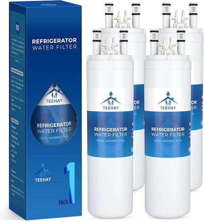 TEEHAY WF3CB Puresource3 Refrigerator Water Filter, Compatible with DGUS2645LF, FGHS2342LF, FGUS2632LE, FGUS2635LE, FGUS2635LP, FGUS2642LF, FGHC2344KF, FGUS2632LP, 4 Pack