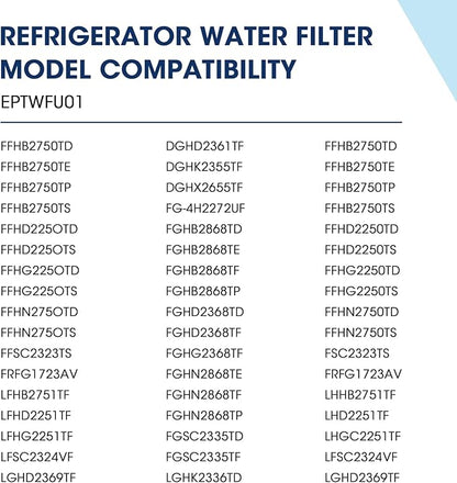 MARRIOTTO EPTWFU01 Water Filter Replacement, Compatible with EPTWFU01, EWF02, Pure Source Ultra II, 2 count
