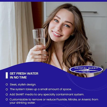 Arsenic Removal | Classic Countertop Water Filter System | White | Crystal Quest