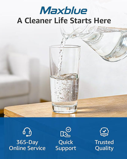 Maxblue Replacement for GE® RPWFE®, RPWF (with CHIP) Refrigerator Water Filter, Compatible with WSG-4, WF277, GFE28GMKES, PFE28KBLTS, GFD28GSLSS, PWE23KSKSS, GYE22HMKES, DFE28JSKSS