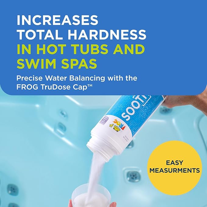 FROG Soothe Calcium Total Hardness Increaser for Hot Tubs and Swim Spas - 2 lb Bottle with TruDose Measuring Cap for Easy Maintenance & Balancing - 1 Pack