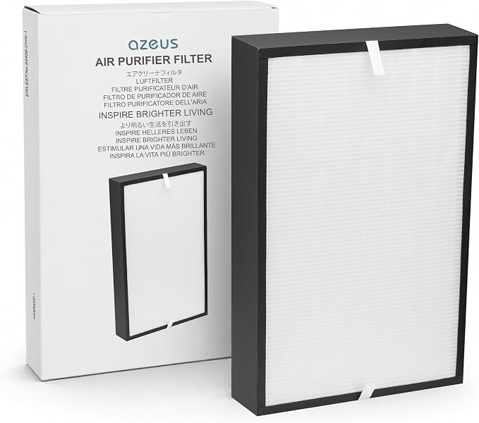 AZEUS GL-FS32 5-in-1 Air Purifier Filter Replacement, True HEPA H13 with Activated Carbon & Pre-Filter, Compatible with GL-FS32, 1-Pack