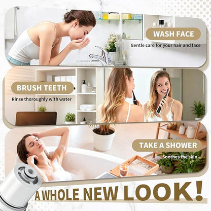 3Pcs Shower Filter Cartridges Compatible with Delta Clarifi 7RC100 & 5RC100 | Reduces Chlorine, Healthier Skin & Hair