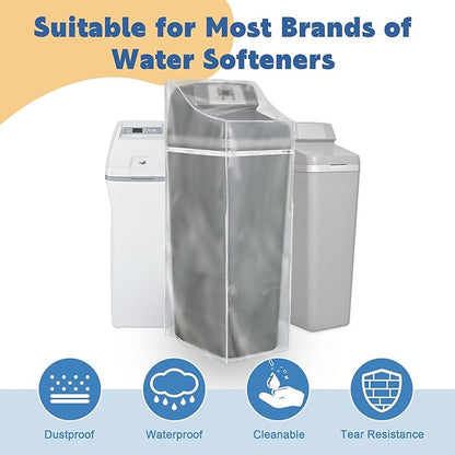 Water Softener Cover for WHES30E/WHES40E Grain Softener, Openable top Easy to use Removal-free installation for UV Dust protection of Water Softener Housings Outdoor or indoor