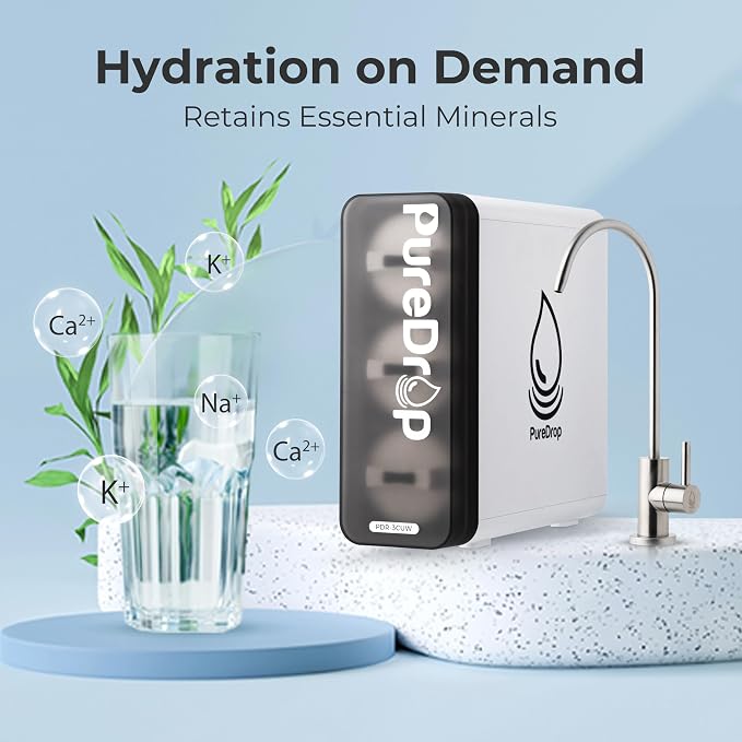 PureDrop PDR-FBC3 Post Carbon Replacement Filter Cartridge for PDR-3CUW Ultra-Filtration Under Sink Water Filter System