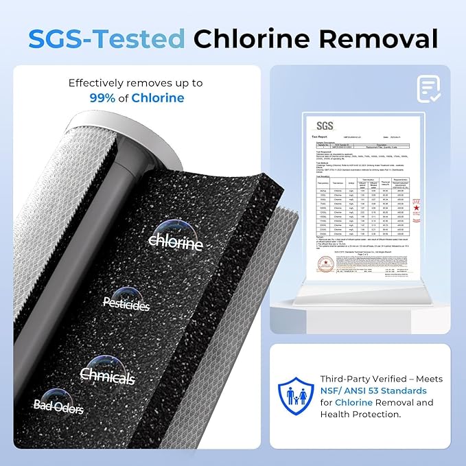 iSpring WGB21B 2-Stage Whole House Water Filtration System, with 10" x 4.5" Sediment CTO(Chlorine, Taste, and Odor) Filter, 1" Inlet/Outlet