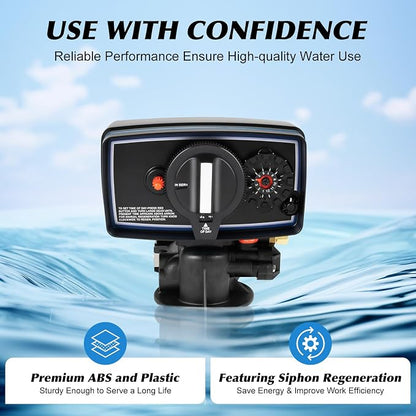 110V Timer Valve Water Softener Valve 12-Day Time Clock Control Valve for Filter Softener Resin Tank, 5600 Timer Replacement Softener Valve