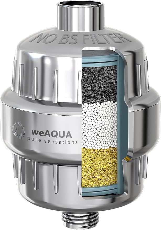weAQUA Shower Filter & Select Bath Filter for Tub Bundle