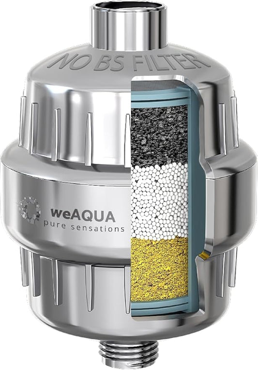 weAQUA Shower Filter & Select Bath Filter for Tub Bundle