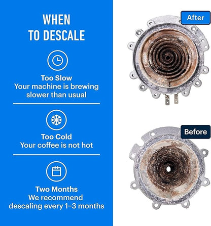 Essential Values Descaling Solution for Delonghi Keurig Breville Nespresso (4 Uses) - Coffee Machine Descaler Cleaner - Liquid To Descale Automatic Coffee Makers & Espresso Machines