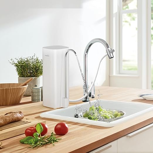 OM-CF02 Countertop Water Filter & OM-CF02 Replacement Filter, Reduces 99.99% Lead, Chlorine, Heavy Metals, Bad Taste & Odor (2 Filters Included)