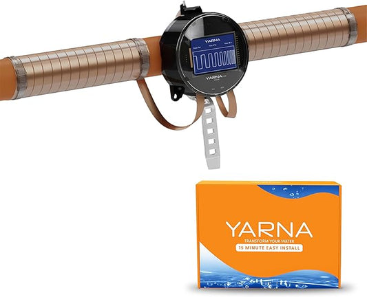 YARNA Capacitive Electronic Water Descaler Whole House Solution - No-Salt Softener System, Reduces Limescale Effects and Mineral Buildup, Compatible with Pipes Up to 4 Inches, Model CWD48