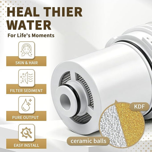 3Pcs Shower Filter Cartridges Compatible with Delta Clarifi 7RC100 & 5RC100 | Reduces Chlorine, Healthier Skin & Hair