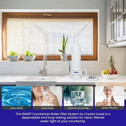 Crystal Quest Single Fluoride Countertop Water Filter System