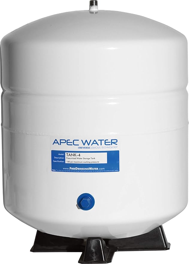 Watts Premier WP531160 RO Pure Plus Reverse Osmosis Water Filter Replacement Kit (4 Pack) and APEC Water Systems Tank-4 4 Gallon Residential Pre-Pressurized Reverse Osmosis Water Storage Tank
