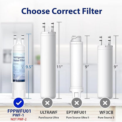 FPPWFU01 Water Filter Replacement for EPPWFU01, 1 Pack | Replacement for EPPWFU01 PureAdvantage PWF-1 PurePour PWF-1 FPPWFU01 (Packaging May Vary)