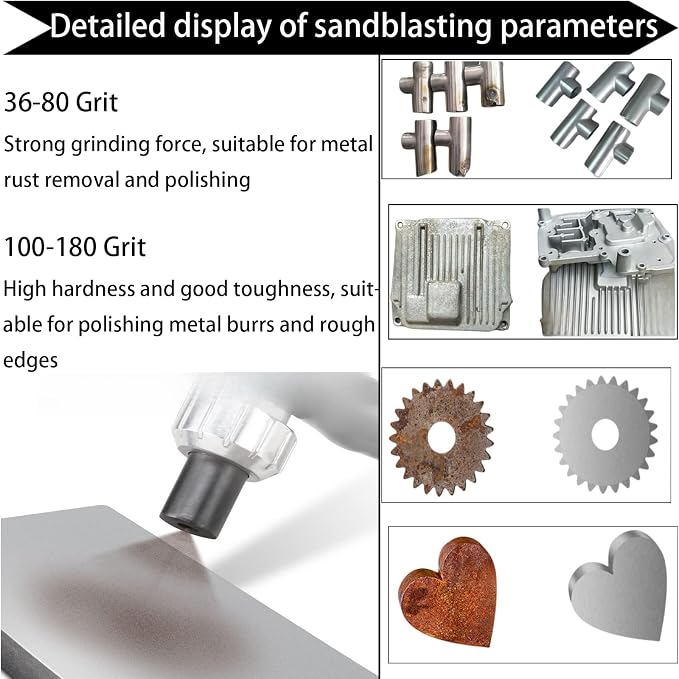6 LBS #100 Aluminum Oxide Medium to Fine Sand Blasting Abrasive Media for Blasting Cabinet or Blasting Guns (6 Pounds-100 Grits)