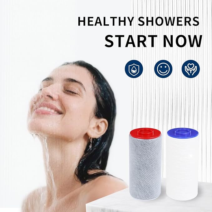 Compatible with Weddell Duo Shower Filter, Replacement Cartridge Set (3+3) | Removes Chlorine, PFAS, Heavy Metals & Particulates