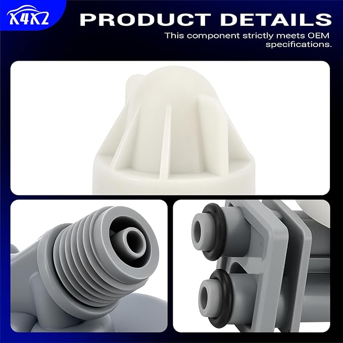 7187065 Water Softener Nozzle & Venturi Assembly for Kenmore, Morton, GE, Whirlpool, NorthStar, Rheem, EcoWater, Bosch, TapworksI, Viessmann, Trrnnity - Replaces 7214969, 7165704, 7238450, WS15X10027