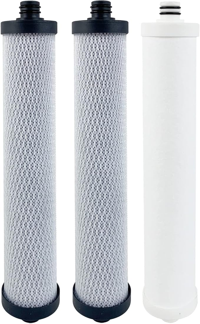 Replacement Filter Set 41400008/41400009 Compatible for Hydrotech Reverse Osmosis System, without membrane