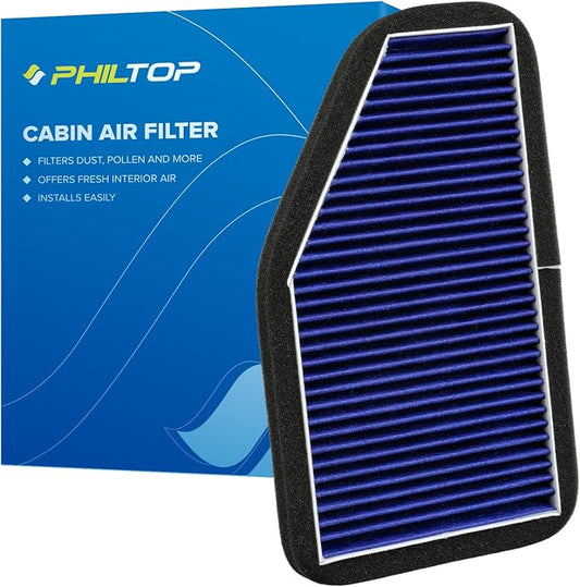 PHILTOP Premium HEPA Cabin Air Filter w/Dual Activated Carbon, Compatible with CF10548 Ford Escape 2007-2012, Mercury Mariner 2007-2011, Mazda Tribute 2008-2011, Carbon Filter Up Dust Pollen Odor