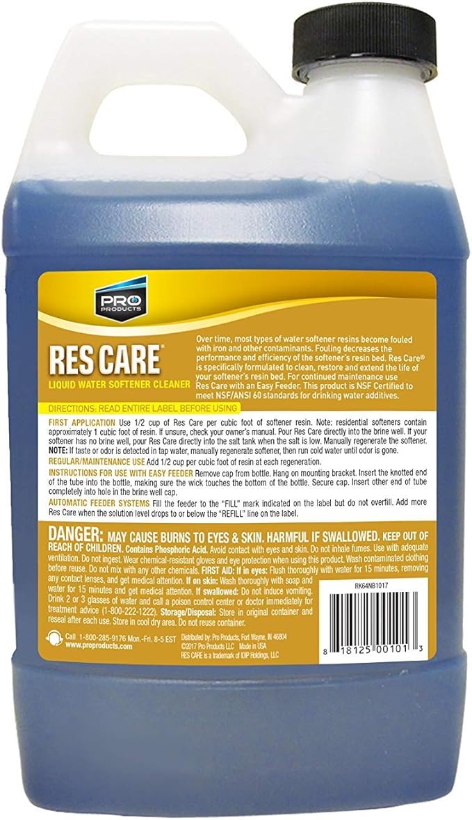 GDM HOME ResCare RK64N All-Purpose Water Softener Cleaner 64 Ounce