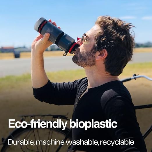 Water-to-Go Active Water Filter Bottle, 25oz/75cl | International Travel, Portable Purification, Eco-Friendly Bioplastic, New Leak-Proof Lid, Filters Viruses Most Bottles Miss