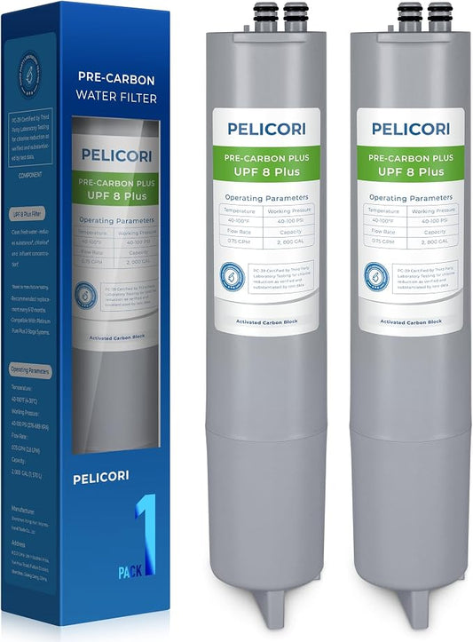 11 Carbon/UPF 8 PLUS Replacement Filter, 2-Pack | Compatible with DuPure 11 Standard Carbon Filter for Platinum Pure Plus 2-Stage Filtration System Post-Filters